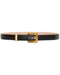 Balmain - Anthem Calfskin-Leather Belt - Lyst