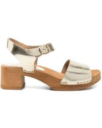 Bosabo - Cuir Daim Medium Heel T. 050 Sandals - Lyst