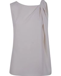 P.A.R.O.S.H. - Ruched Detailing Top - Lyst