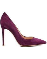 Gianvito Rossi - "Gianvito" Suede Leather T. 105 Pump - Lyst