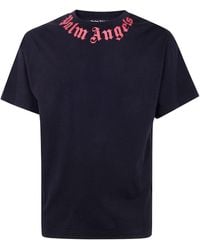 Palm Angels - Neck Logo Regular Tee - Lyst