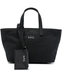 A.P.C. - A. P.C. "Le Drummer Toile" Small Tote Bag - Lyst