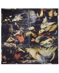 Maison Margiela - Foulard En Soie À Imprimé Graphique - Lyst