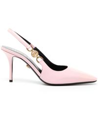 Versace - Sling Back T.85 Calf Leather - Lyst