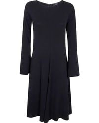 Emporio Armani - Long Sleeve Stretch Dress - Lyst