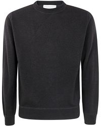 FILIPPO DE LAURENTIIS - Long Sleeves Cashmere Wool Round Neck Sweatshirt - Lyst