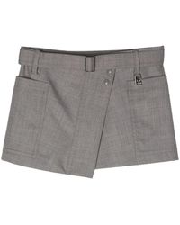 Low Classic - Wool Pocket Mini Skirt - Lyst