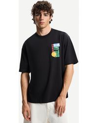 Bershka - Short Sleeve T-Shirt With Print - Lyst