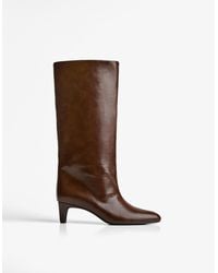 Bershka - Wide-Calf High-Heel Boots - Lyst