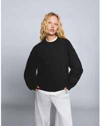 Bershka - Oversize Sweatshirt With Pockets - Lyst