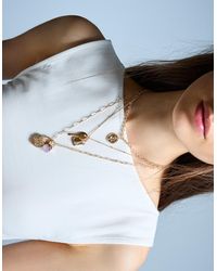 Bershka - Pack Of 3 Pendant Necklaces - Lyst