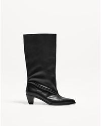 Bershka - Wide-Calf High-Heel Boots - Lyst