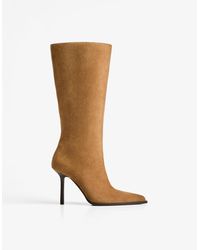 Bershka - Wide-Calf High-Heel Boots - Lyst