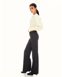 Bershka - Low-Rise Boot-Cut Pants - Lyst