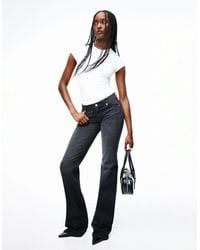 Bershka - Low Waist Boot-Cut Jeans - Lyst