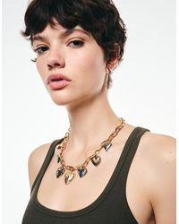 Bershka - Multi-Strand Pendant Necklace - Lyst