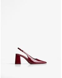 Bershka - Block Heel Slingback Shoes - Lyst