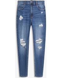 Bershka - Ripped Carrot Fit Jeans - Lyst
