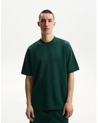 Bershka - Short Sleeve Plush T-Shirt - Lyst