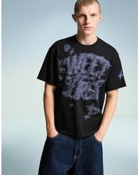 Bershka - Short Sleeve T-Shirt With Print - Lyst