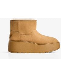 Bershka - Platform Ankle Boots With Faux Fur Lining - Lyst