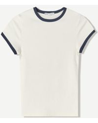 Bershka - Short Sleeve T-Shirt With Contrasting Details - Lyst