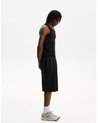 Bershka - Oversize Neoprene-Effect Bermuda Shorts - Lyst
