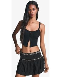 Bershka - Cut-Out Top With Straps - Lyst