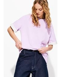 Bershka - Oversize Short Sleeve Heavy Cotton T-Shirt - Lyst