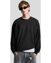 Bershka - Long Sleeve Boxy-Fit T-Shirt - Lyst