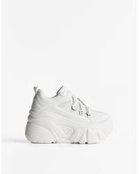 Bershka - Xl Platform Sneakers With Charms - Lyst