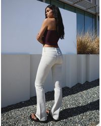 Bershka - Low-Rise Bootcut Jeans - Lyst