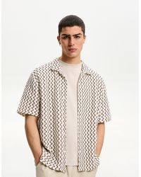 Bershka - Rustic Short Sleeve Shirt - Lyst