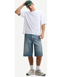 Bershka - Denim Skater Bermuda Shorts - Lyst