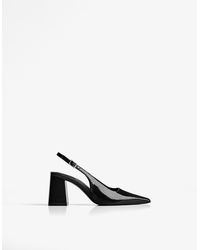 Bershka - Block Heel Slingback Shoes - Lyst