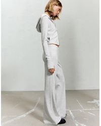 Bershka - Soft Modal Flared Pants - Lyst