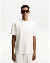 Bershka - Short Sleeve Plush T-Shirt - Lyst