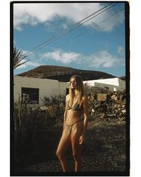 Bershka - Reversible Animal Print Bikini Top - Lyst