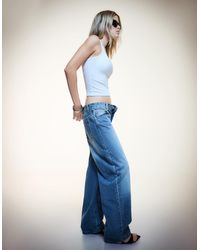 Bershka - Barrel Baggy Jeans - Lyst