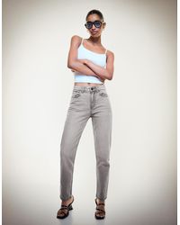 Bershka - Relax Fit High-Rise Mom Jeans - Lyst