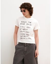 Bershka - Short Sleeve T-Shirt With Print - Lyst