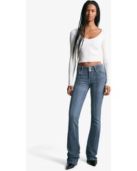 Bershka - Low-Rise Bootcut Jeans - Lyst