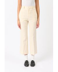BITE STUDIOS - Credo Organic Cotton And Linen Cropped Trousers - Lyst