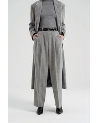 MARCÉLA LONDON - Gal Wool Pinstripe Trousers - Lyst
