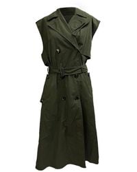 Bottega Veneta - Double-Breasted Sleeveless Trench Coat - Lyst