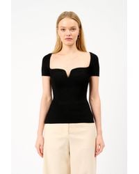 Galvan London - Short Sleeve Gaia Top - Lyst