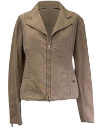 CHANEL - Zip-Up Denim Jacket - Lyst