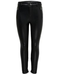 ONLY Kunstleder Hose - Schwarz