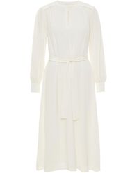 P O S T Y R Tie-waist Loose-fit Maxi Dress - Naturel