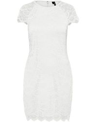 Vero Moda Spitzen Kleid - Weiß